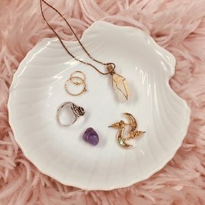 Classic White Mermaid Inspired Jewelry Tray